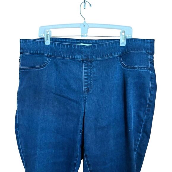 Lane Bryant High Rise Jeggings Womens 20 Blue Flex Magic Waistband Signature Fit - Picture 2 of 8